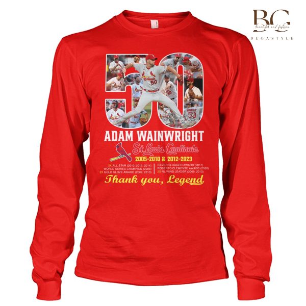 Quality Adam Wainwright 2005-2023 St Louis Cardinals Thank You