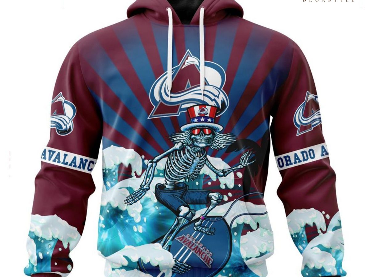 Colorado Avalanche NHL Map 3D Hoodie Sweatshirt Jacket - Beuteeshop
