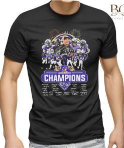 Firework Baltimore Ravens Team 2024 AFC Champions Signatures Shirt, Sweatshirt Hoodie