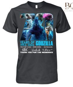70 Years Of 1954 2024 Godzilla Thank You For The Memories T Shirt, Sweatshirt Hoodie