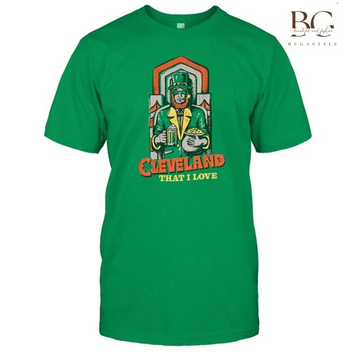 Green Colors Luck Of The Irish Guardian Cleveland That I Love St Patricks Day Vintage T-Shirt, Sweatshirt, Hoodie