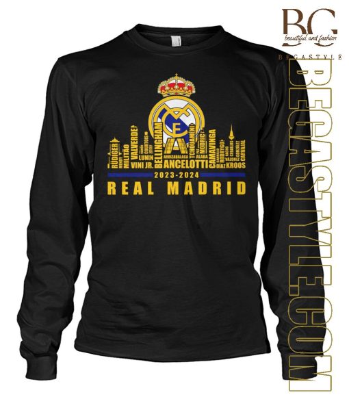 2023-2024 Real Madrid Champions Players Name T-Shirt