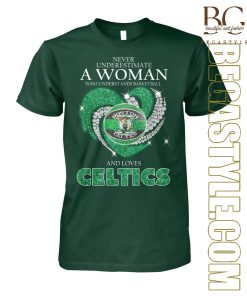 A Woman Who Loves Boston Celtics T-Shirt