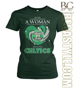 A Woman Who Loves Boston Celtics T-Shirt