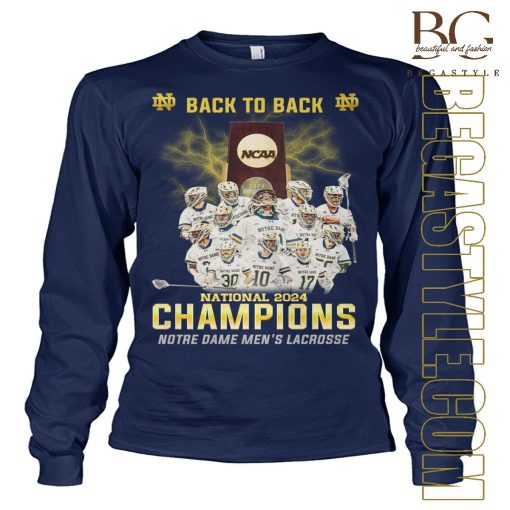 Back-To-Back NCAA Men’s Lacrosse National Champions T-Shirt