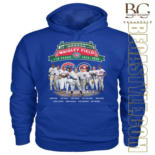 Chicago Cubs Baseball 110th Anniversary 1914-2024 Wrigley Fieled T-Shirt