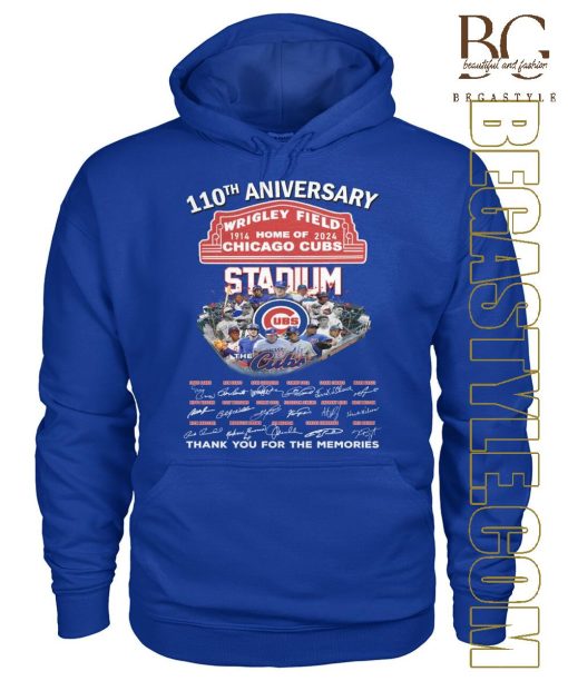 Chicago Cubs Stadium Baseball 110th Anniversary 1914-2024 T-Shirt