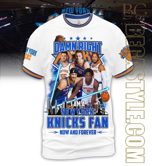 Damn Right I Am A New York Kicks Fan Now And Forever T-Shirt