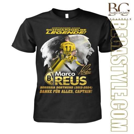 Dortmunder Marco Reus Danke Für Alles Captain T-Shirt