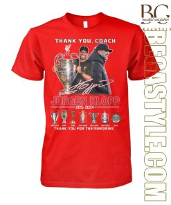 Jurgen Klopp 2015 2024 Liverpool Coach T-Shirt