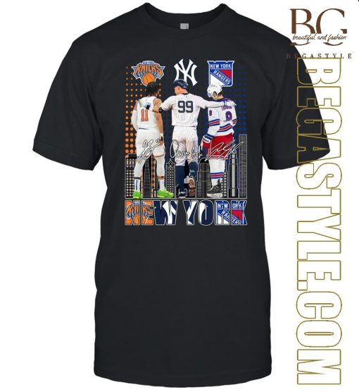 Knicks, Rangers, Yankees And Giants New York Sport Teams T-Shirt 