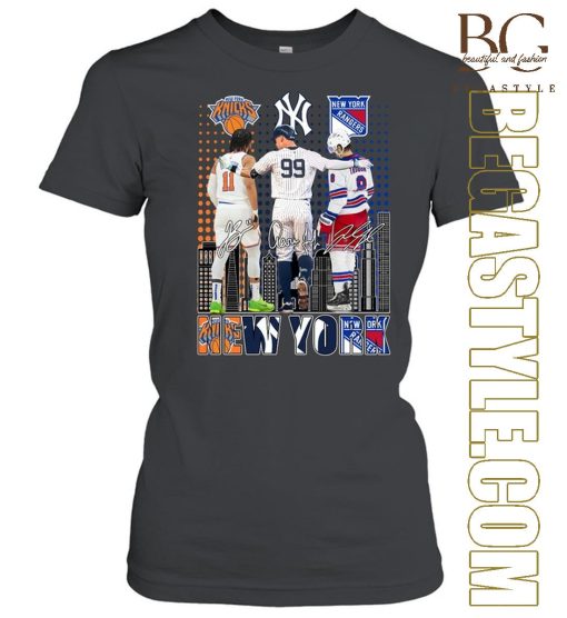 Knicks, Rangers, Yankees And Giants New York Sport Teams T-Shirt 