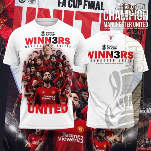 Manchester United 23-2413 Times Cup Winners 3D Printed