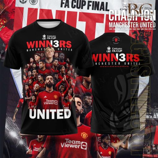 Manchester United 23-2413 Times Cup Winners 3D Printed
