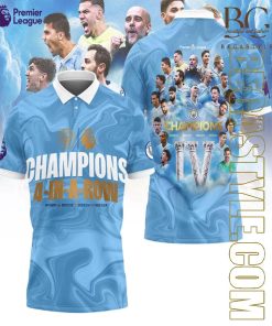 Manchester City Premier League 2023-2024 3D T-Shirt