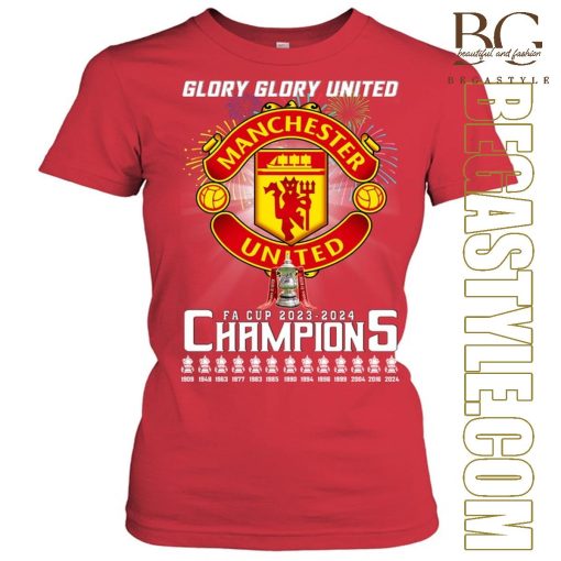 Manchester United In English FA Cup Final T-Shirt
