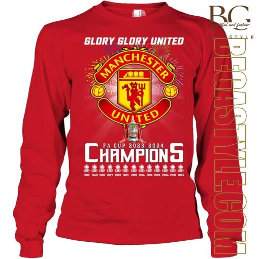 Manchester United In English FA Cup Final T-Shirt