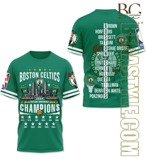 NBA Boston Celtics Eastern Conference Champions 2024 T-Shirt