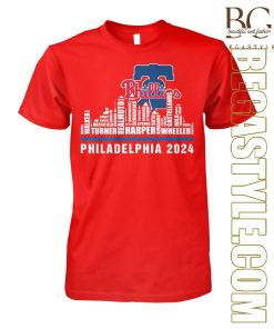 Philadelphia Phillies Players Last Names 2024 T-SHirt