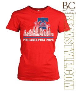 Philadelphia Phillies Players Last Names 2024 T-SHirt