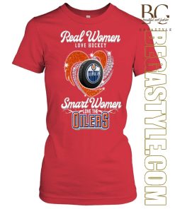 Real Women Love Hockey And Love The Oilers T-Shirt