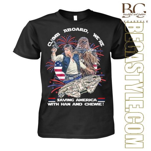 Saving America With Han And Chewie T-Shirt