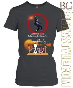 Snoopy Be Alone And Listen To Elvis Presley T-Shirt