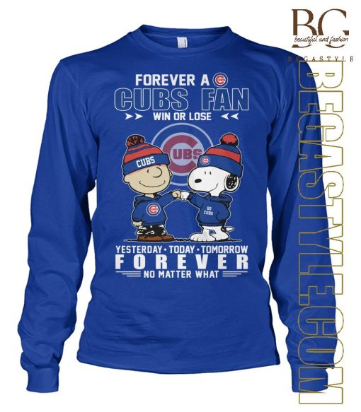 Stream Snoopy and Charlie Brown Forever A Chicago Cubs Fan Win Or Lose T-Shirt