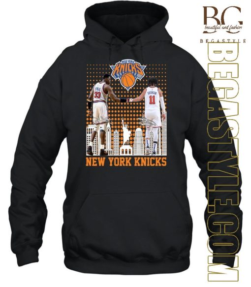 The New York Knicks Patrick Ewing And Brunson 2024 NBA Playoffs T Shirt