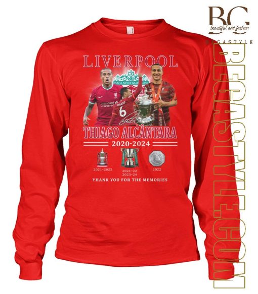 Thiago Alcantara Official UEFA Champions League Liverpool T-Shirt