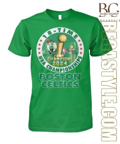 18-Time Boston Celtics 2024 NBA Championship T-Shirt