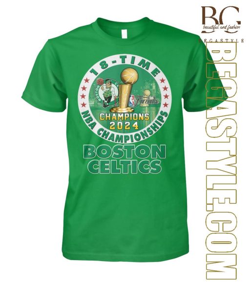 18-Time Boston Celtics 2024 NBA Championship T-Shirt