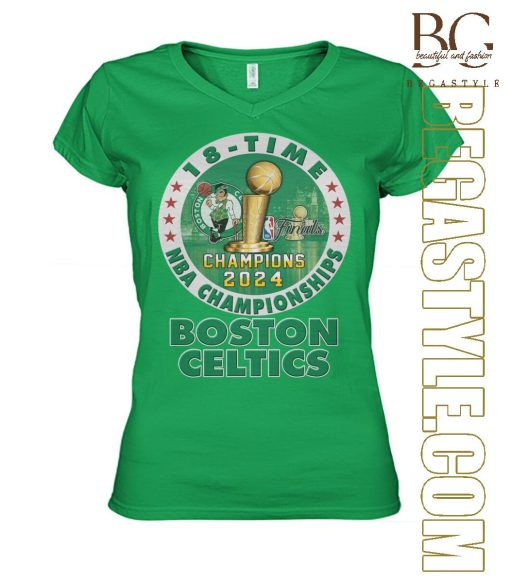 18-Time Boston Celtics 2024 NBA Championship T-Shirt