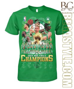 2024 NBA Finals Champions Boston Celtics Basketball Team T-Shirt