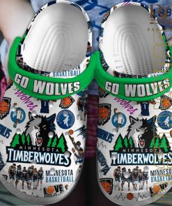 Minnesota Timberwolves Basketball Go Wolves Crocs Shoes