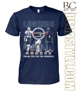New England Patriots Legends Thank You For The Memories T-Shirt