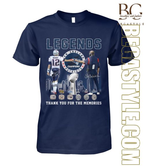 New England Patriots Legends Thank You For The Memories T-Shirt