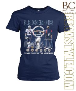 New England Patriots Legends Thank You For The Memories T-Shirt