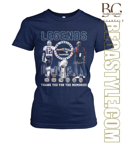 New England Patriots Legends Thank You For The Memories T-Shirt