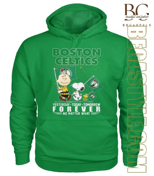 Peanuts Characters Boston Celtics basketball T-Shirt