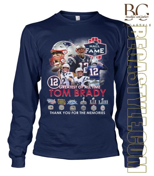 Tom Brady 12 Greatest Of All Time T-Shirt