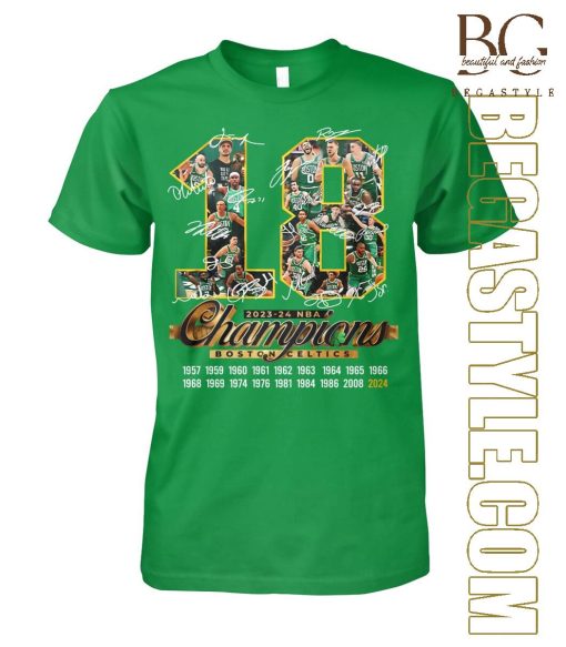 18 Times 2023-24 Champions Boston Celtics T-Shirt