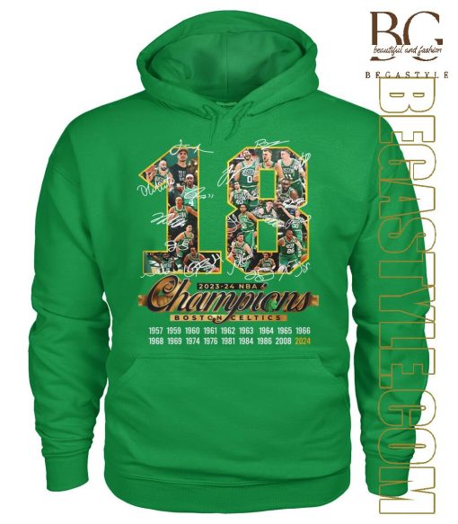 18 Times 2023-24 Champions Boston Celtics T-Shirt