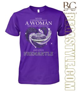 A Woman Who Understands Football And Loves Fremantle 2024 T-Shirt