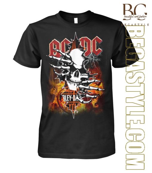 ACDC Music Band Harley Davidson T-Shirt