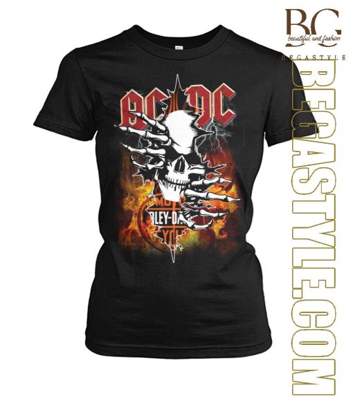 ACDC Music Band Harley Davidson T-Shirt