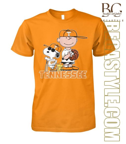 Baseball Snoopy Peanuts Tennessee Volunteers T-Shirt