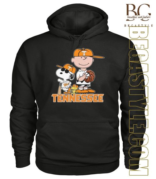 Baseball Snoopy Peanuts Tennessee Volunteers T-Shirt