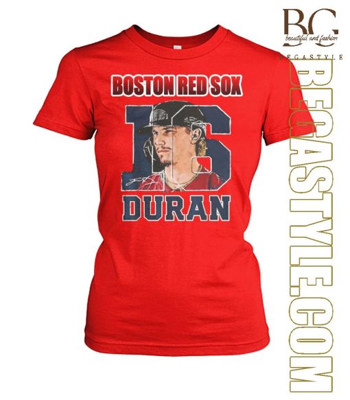 Boston Red Sox 16 Duran Signature T-Shirt