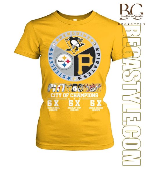 City Of Champions 2024 Pittsburgh Sports Teams T-Shirt